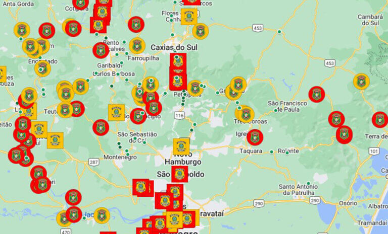 Bloqueios De Rodovias Mapa Interativo Aponta Rotas Alternativas