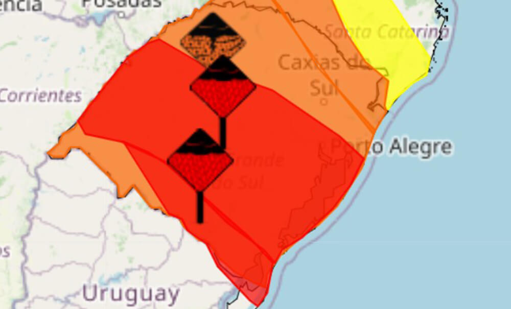 Fim de semana será de chuva na maior parte do RS; para o sábado, Inmet tem  alerta de tempestade na Metade Sul